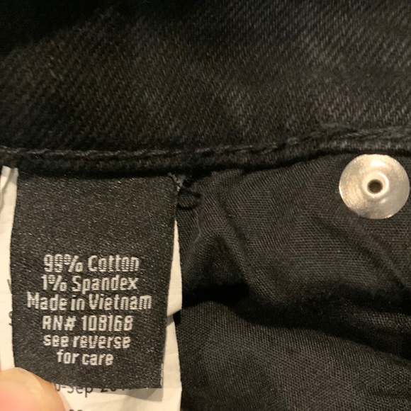 RSQ Skinny Taper Distressed Black Jeans - Picture 12 of 13